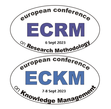 ECRM & ECKM Attend the conference with one paper publication STUDENT DISCOUNTED RATE (student registration number required)	